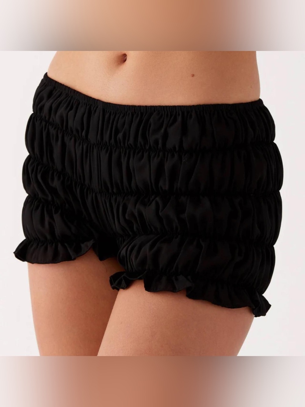 Peppermayo Girls Like Us Ruched Mini Shorts